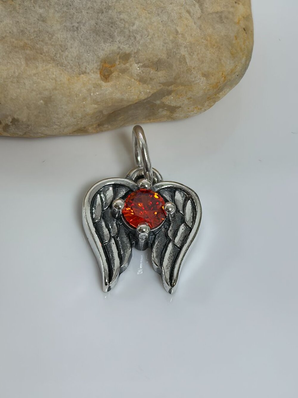 James Avery Angel Wings Birthstone Charm, S925 Silver Jewelry (Women's)